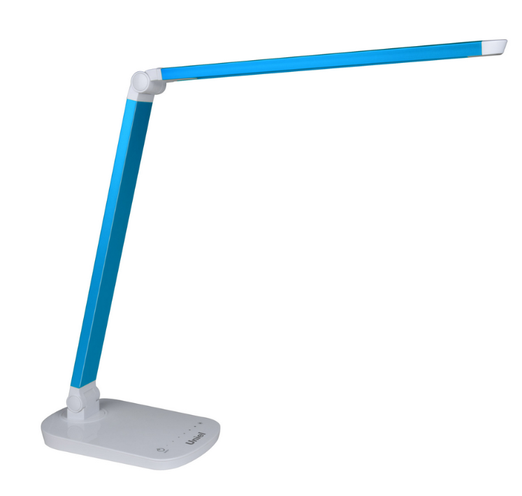 Светильник настольный TLD-521 Blue/8W//LED/800Lm/5000K/Dimmer/Цвет-синий металлик