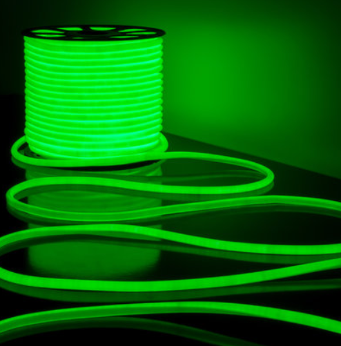 Elektrostandard Гибкий неон LS003 220V 9.6W 144Led 2835 IP67 16mm круглый зеленый, 50 м (кратно 50)