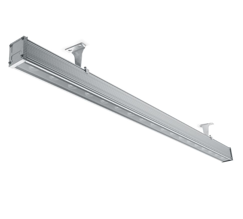 Feron LL-892 Светодиодный линейный прожектор с DMX, 12LED RGB, 500*40*48mm, 12W 24V, IP65