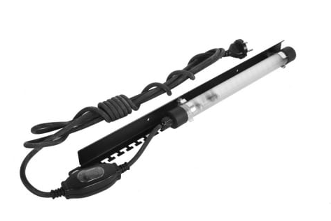 R-LED-220-B, Панель осветительная Rem, с кронштейном черного цвета,1U, 40х484х35 мм (ВхШхГ),230V, 19", цвет: чёрный, с креплением на магнитах