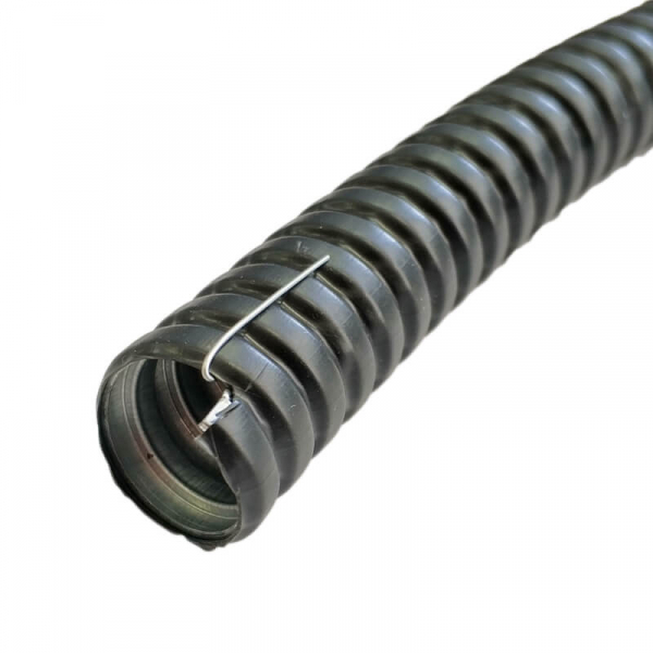 Металлорукав в ПВХ-изоляции МРПИнг  16 черный /с протяжкой/ (50м/уп.) Гофроматик (ЗЭТАРУС) (кратно 50)