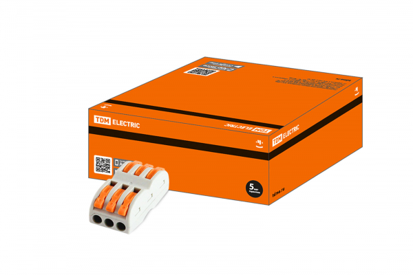 Соединительная проходная клемма СК-413-2  (2,5мм2) TDM (кратно 50)