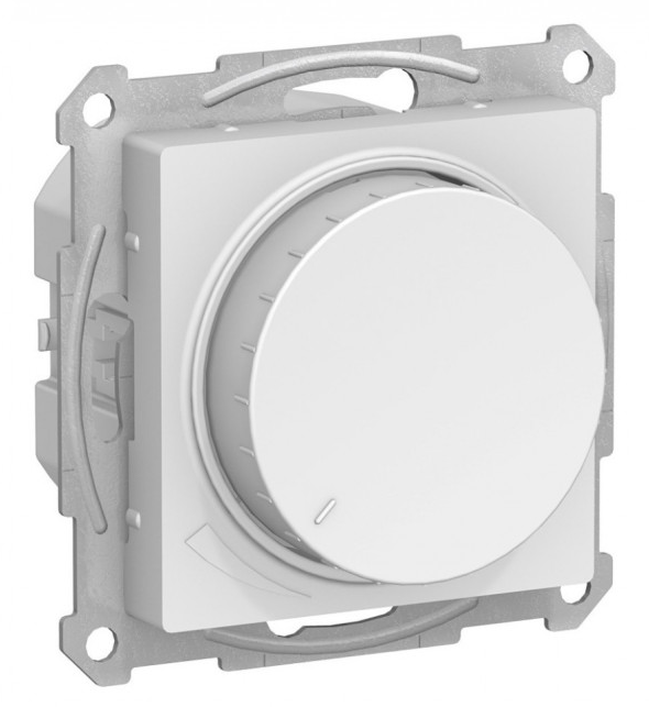 ATLASDESIGN СВЕТОРЕГУЛЯТОР (диммер) повор-нажим, LED, RC, 400Вт, мех., БЕЛЫЙ
