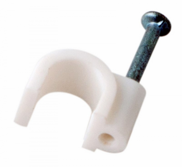 Скоба крепежная для кабеля   круглый 7мм (упак. 50 шт.)  REXANT 07-4007