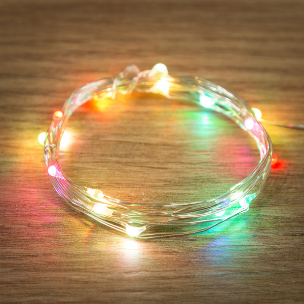 Гирлянда  Роса  внутренняя  IP20  2 м, 20 диодов, цвет RGB NEON-NIGHT 303-009