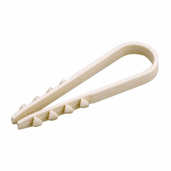 Дюбель-хомут 19-25 круглый белый (упак. 100шт.)  REXANT 07-4503