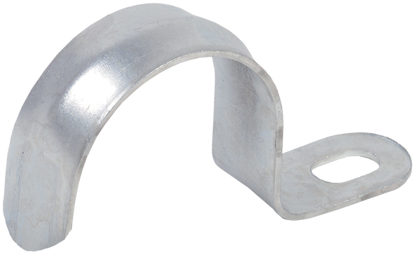 Скоба металл. однолапковая d25-26мм (10 шт/упак)