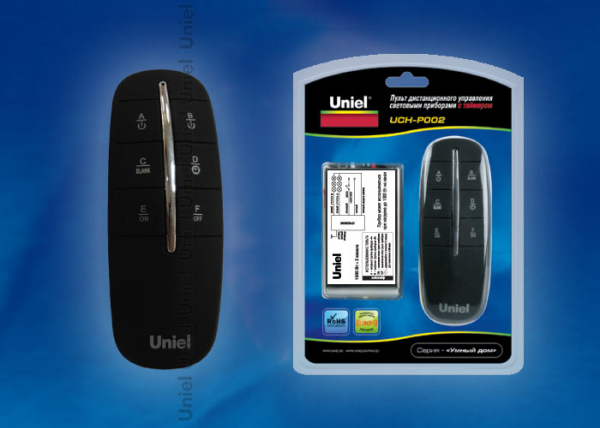Uniel UCH-P002-G2-1000W-30M Пульт управления светом, два канала. Блистерная упаковка