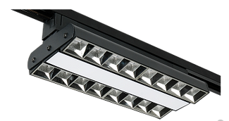 PTR  2260R 1F2S 60w 3000K 60град,120град,60град BL (чёреый) 280mm IP40 Jazzway