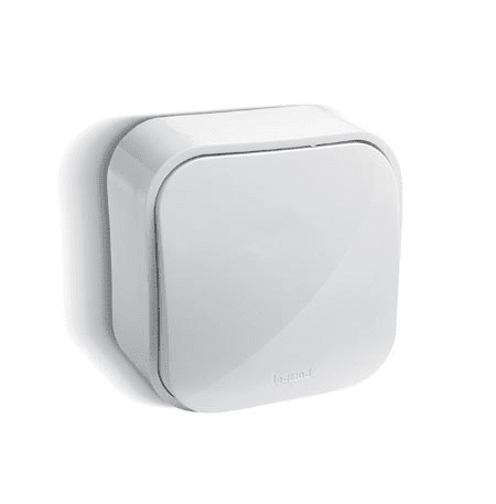 Legrand  Quteo  Белый Переключатель 1-клавишный открытая установка 782204
