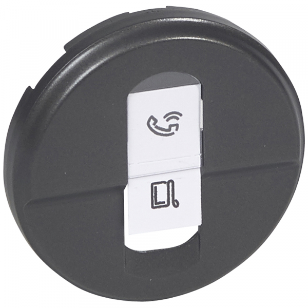 Legrand  Celiane  Графит Накладка розетки 1хRJ45 067951