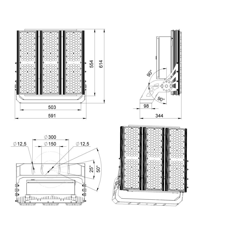 Плазма 900 L V Box CRI80 5000К 55° НО