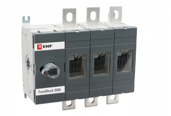 Рубильник  250A 3П без рукоятки управления TwinBlock EKF