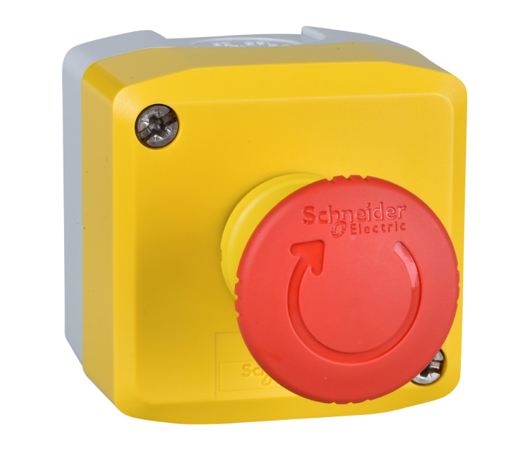 КНОПОЧНЫЙ ПОСТ ЖЕЛТЫЙ, 1 АВАР. ГРИБОВ. КНОПКА, 1 НЗ Schneider Electric XALK178