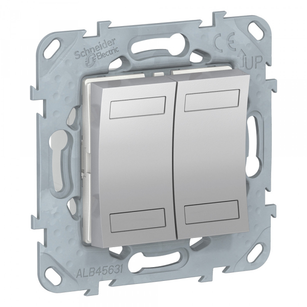 NU553130 UNICA NEW KNX 4-кнопочный выключатель, АЛЮМИНИЙ