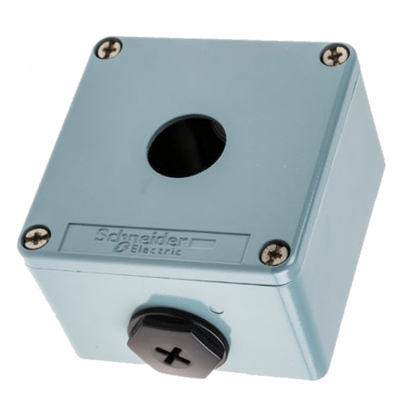 Кнопочный  пост  Schneider Electric  металлический  1 отв. XAPM1201