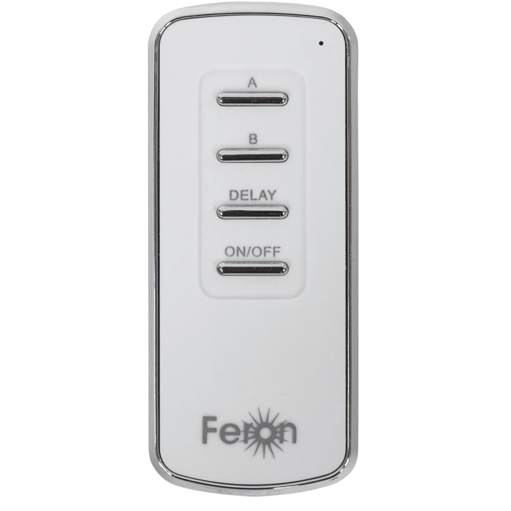 Выключатель для светильников Feron TM72 230V 1000Вт 2-х канальный 30м с пультом управления белый