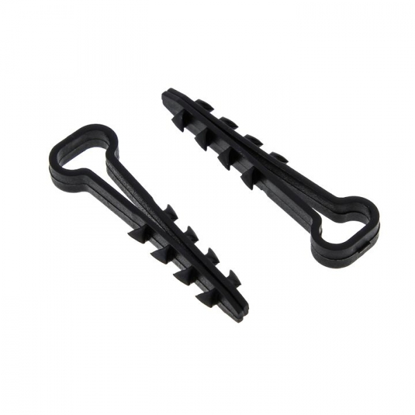 Дюбель-хомут  8-5 прямоугольный черный нейлон (100шт.) EKF PROxima