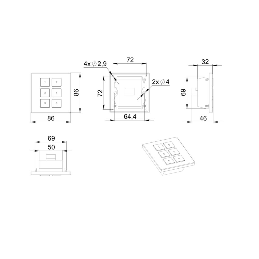 Габаритный чертёж