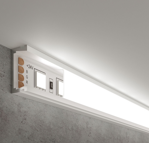 Elektrostandard LL-2-ALP006 Накладной алюминиевый профиль белый/белый для LED ленты (под ленту до 11mm)