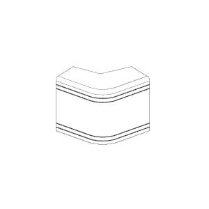 DKC  NEA  Угол 100х40  (90град)  внешний неизменяемый белый 01809