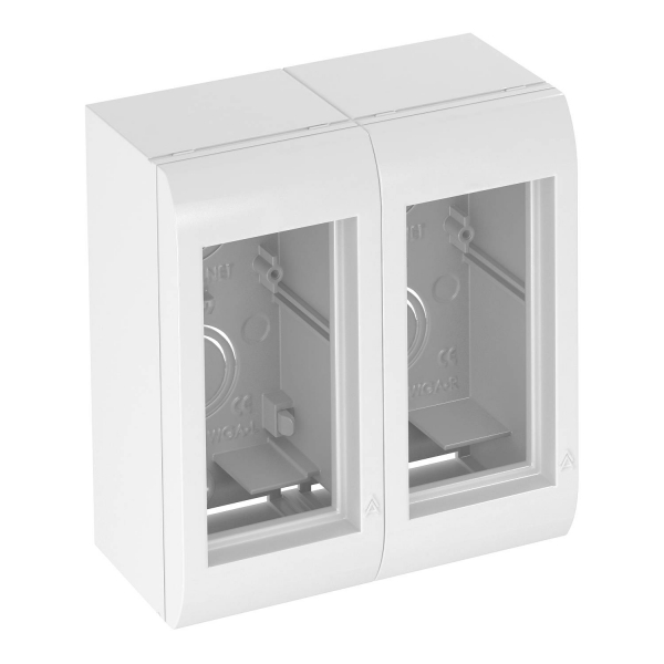 Корпус накладной Modalnet 120x130x63 мм (базовая конфигурация,белый) /WG-AK RW/