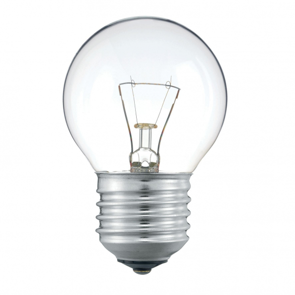 Стандартная лампа накаливания  PHILIPS  P45  60Вт  230В  Е27 (кратно 10)