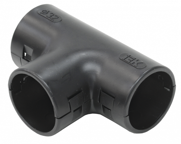 Угол Т-образный 32мм TI32G IEK черный (5 шт/комп)