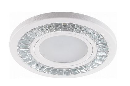 Светильник точечный Feron CD958 15LED*2835 SMD 4000K, MR16 50W G5.3, прозрачный, белый