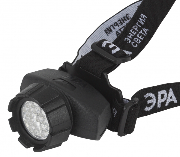 Фонарь головной светодиодный ЭРА GB-605 (3хААА)  23LED, 4 режима, черный, блистер