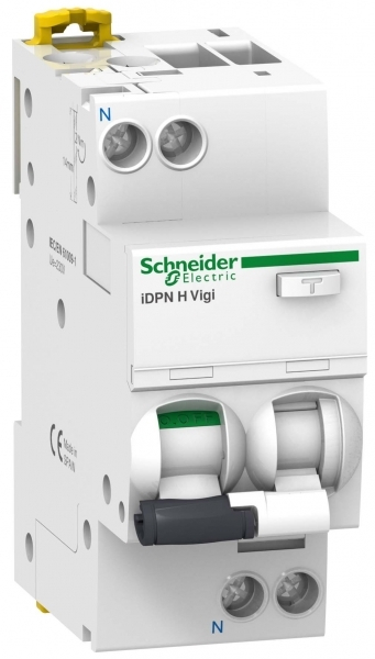 Дифференциальный автомат  2П    6А   30мА  Schneider Electric  характеристика С  тип А  iDPN H VIGI 10KA 6A C 30MA A  A9D37606
