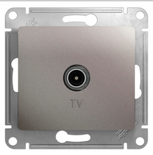 Glossa Платина Розетка ТВ проходная 4DB, механизм IP20 скрытая установка GSL001292