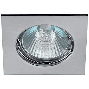 Светильник точечный ЭРА KL2 CH литой квадрат MR16,12V, 50W хром