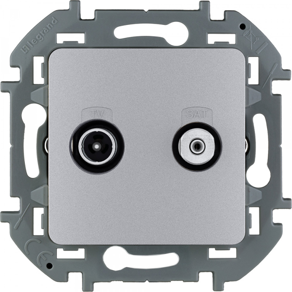 Legrand INSPIRIA Алюминий Розетка TV/SAT звезда IP20 скрытая установка 673882