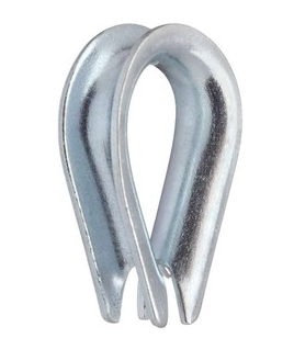 Коуш д/канатов, оцинк 3 DIN6899 КНР (уп.100шт)