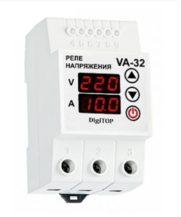 Реле напряжения и тока однофазное VA-32A DigiTop