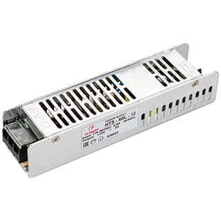 Блок питания Arlight 12V 60W IP20 160х40х33  HTS-60L-12 (12V, 5A, 60W)