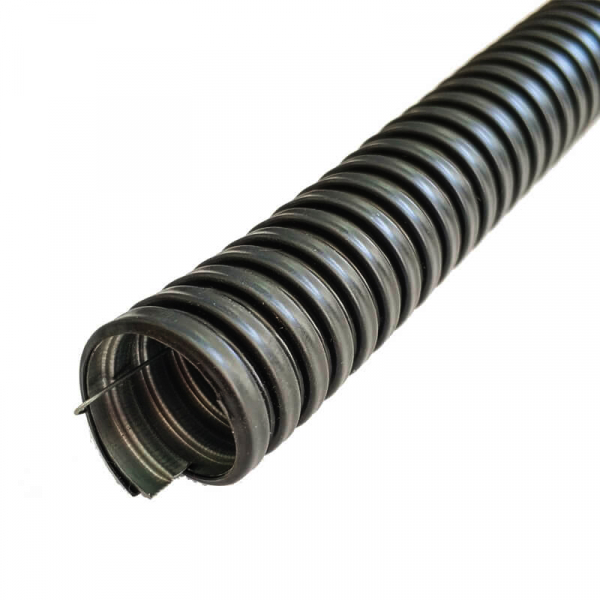 Металлорукав в ПВХ-изоляции МРПИнг  32 черный /с протяжкой/ (20м/уп.) Гофроматик (ЗЭТАРУС) (кратно 20)