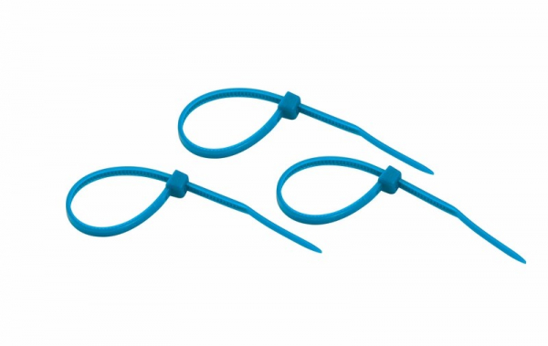 Хомут (стяжка) нейлон  2.5 х 100  синий  (25шт)  REXANT 07-0105-25 07-0105-25
