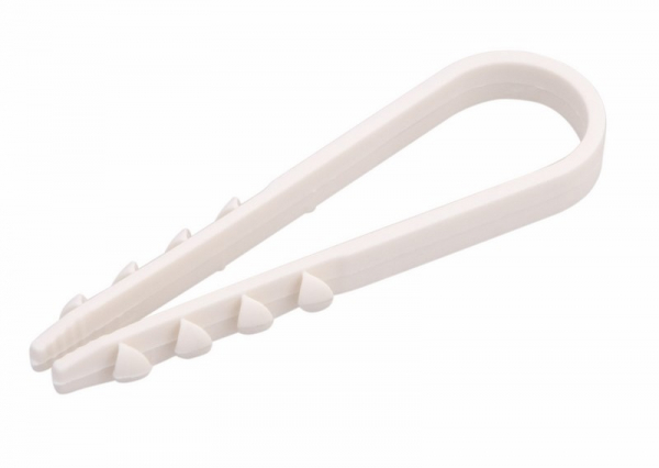 Дюбель-хомут  5-10 круглый белый (уп.100 шт.) PROCONNECT 07-4501-2