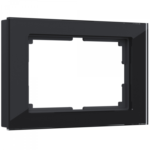 Werkel  Favorit Черный Рамка для 2-местной розетки WL01-Frame-01-DBL /  a040287