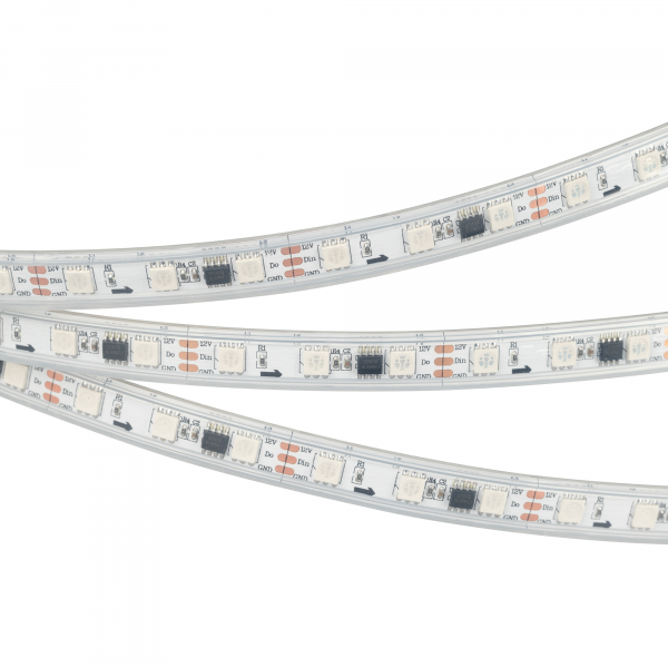 Arlight Лента IP68 12V 14,4Вт/м RGB-PX3/SPI-P-B60-12mm 12V RGB-PX3 (14.4W/m, IP66, 5060, 5m)  (кратно 5)