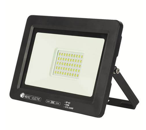 Светодиодный прожектор Horoz 50W Чёрный 6400K 175-250V  PARS-50 (кратно 1)