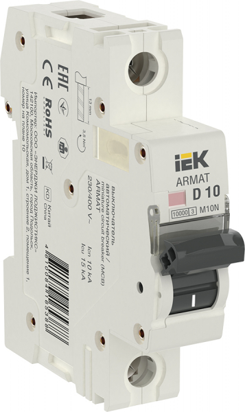 ARMAT Авт. выкл. M10N 1P D 10А IEK