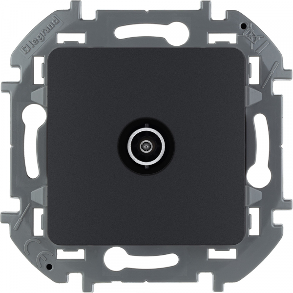 Legrand INSPIRIA Антрацит Розетка TV звезда IP20 скрытая установка 673853