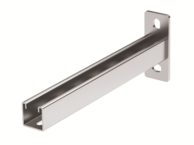 Кронштейн одиночный LAS, 41х41, осн.300 мм, цинк-ламельный