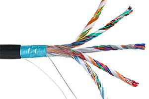 Кабель связи витая пара F/UTP, кат.5E 100х2х24AWG solid, LDPE, 305м, черный ITK