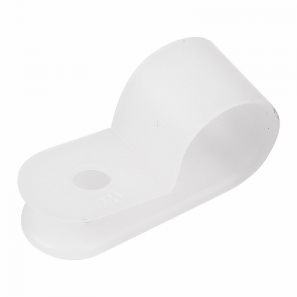 Серьга для кабеля D12 (белая) REXANT упаклвка 50 штук 07-4412