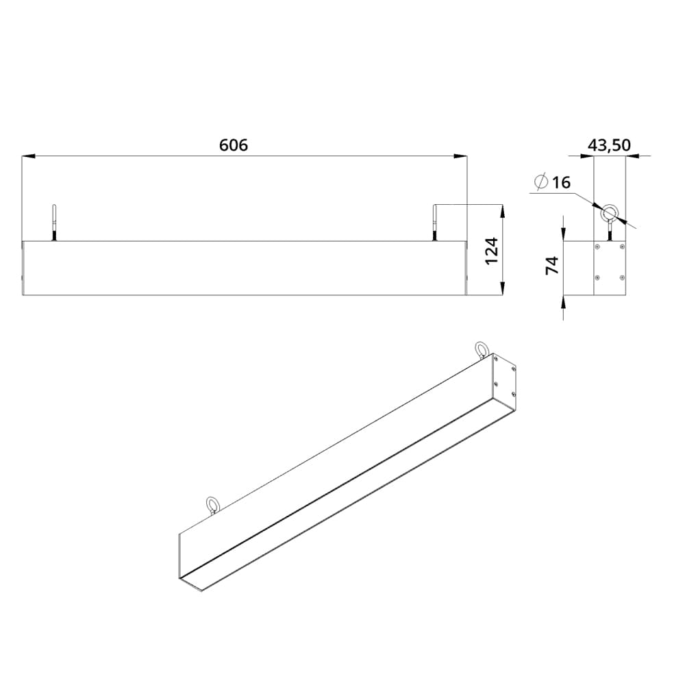 Элегант 20 600мм S CRI80 5000К Опал
