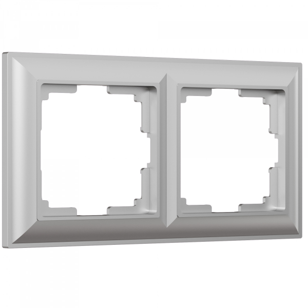 Werkel  Fiore  Серебро Рамка 2-местная WL14-Frame-02/ a038846